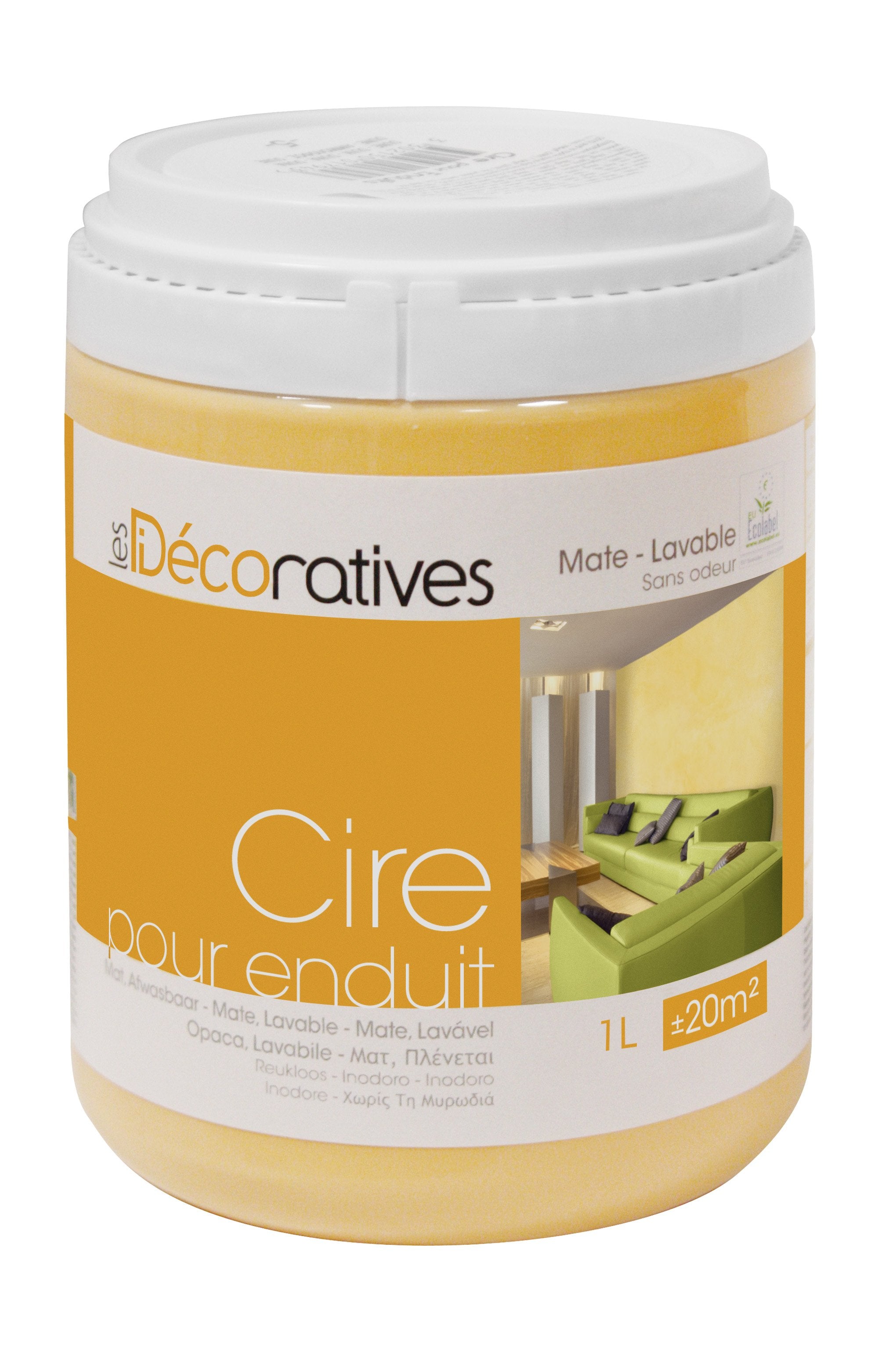 CERA DECORATIVA DA 1 LITRO COLORE LINO