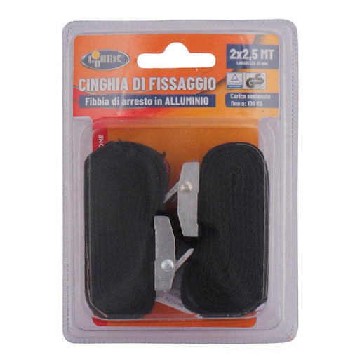 Cinghie per auto 2,5 mt 2Pz