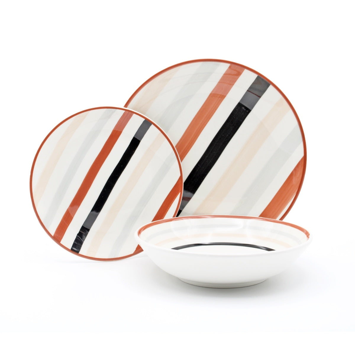 Servizio 18 Piatti Ceramica Easy Life