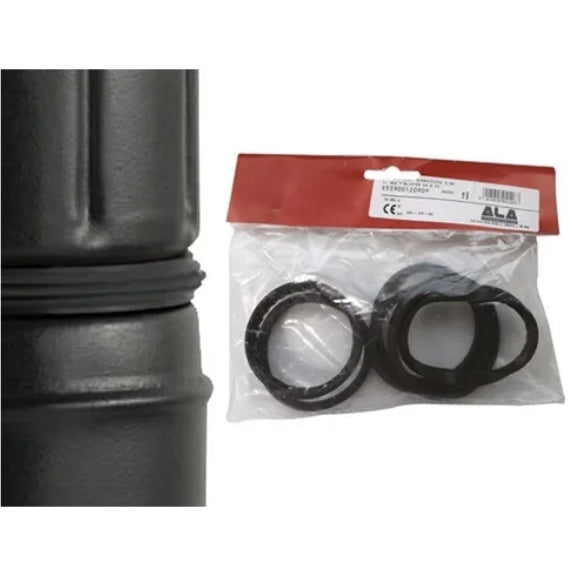 Kit di guarnizioni tubi per stufe Ala 80 x 9 mm