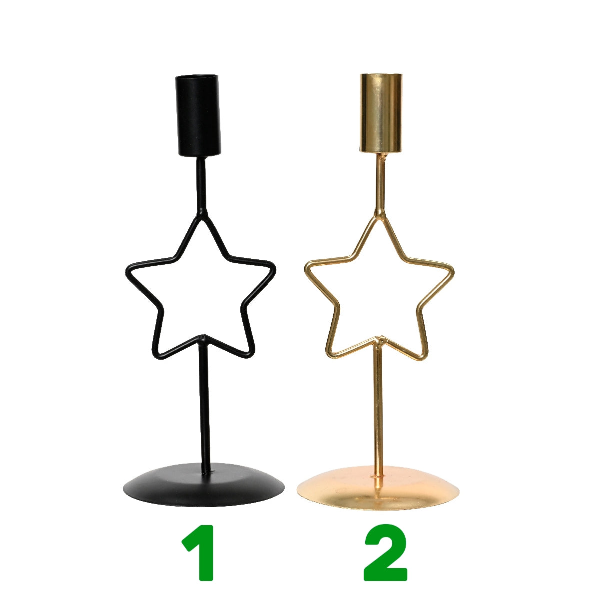 Candelabro stella assortiti 8,5x8,5x27,5 cm