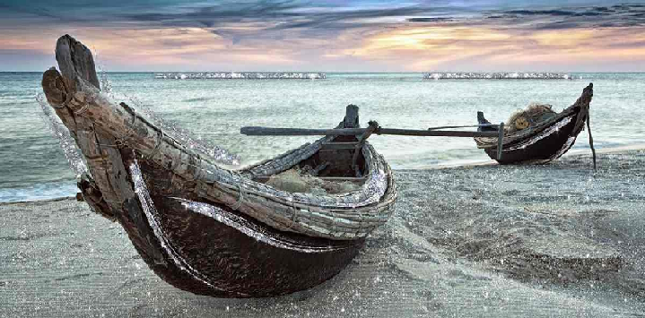 QUADRO BRILLANT CANOE MISURE 152 X 65 CENTIMETRI - LUPIA 95639