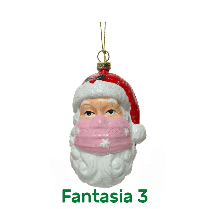 Addobbi albero babbo natale Kaemingk 10 cm 4