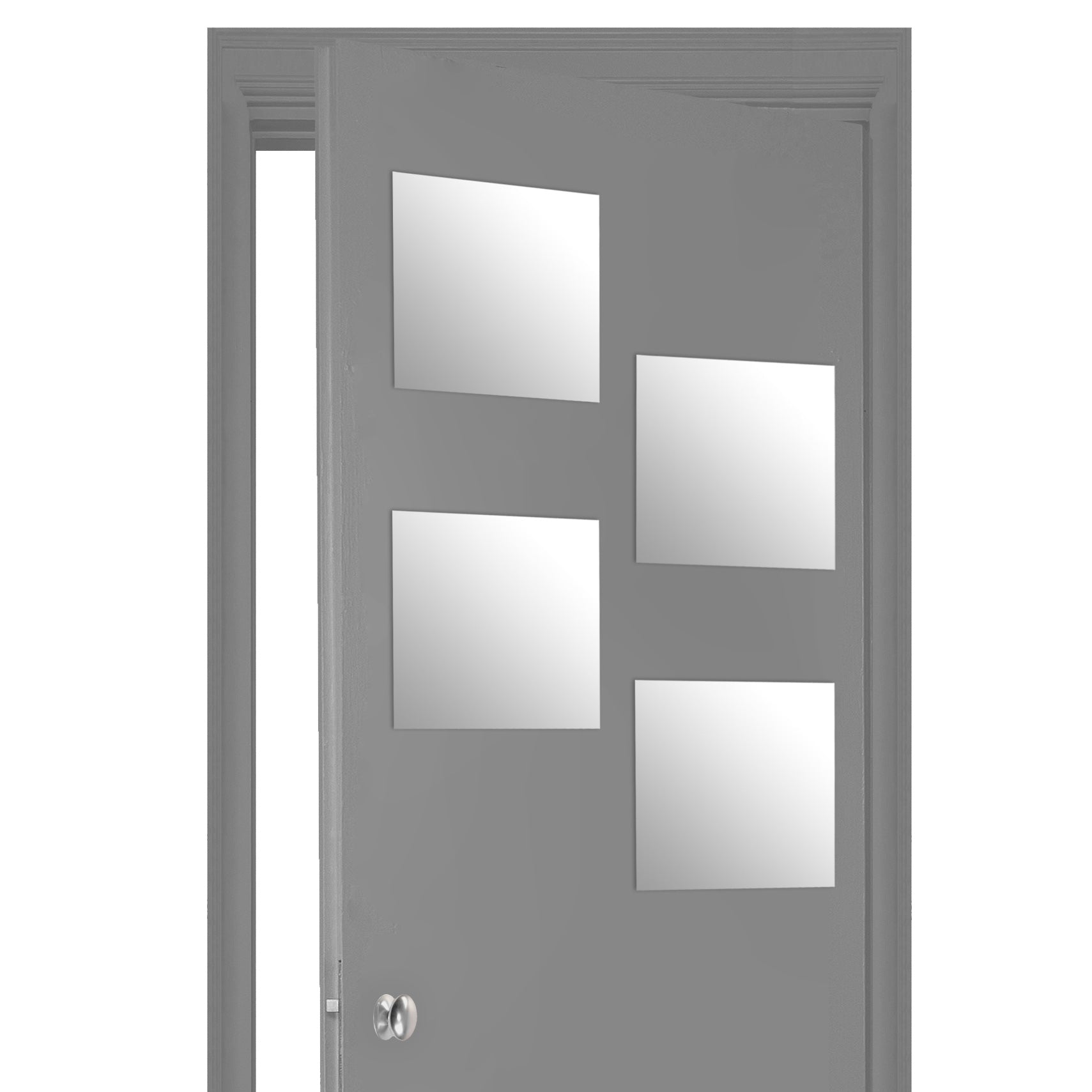 Set 4 specchi adesivi 30x30 4