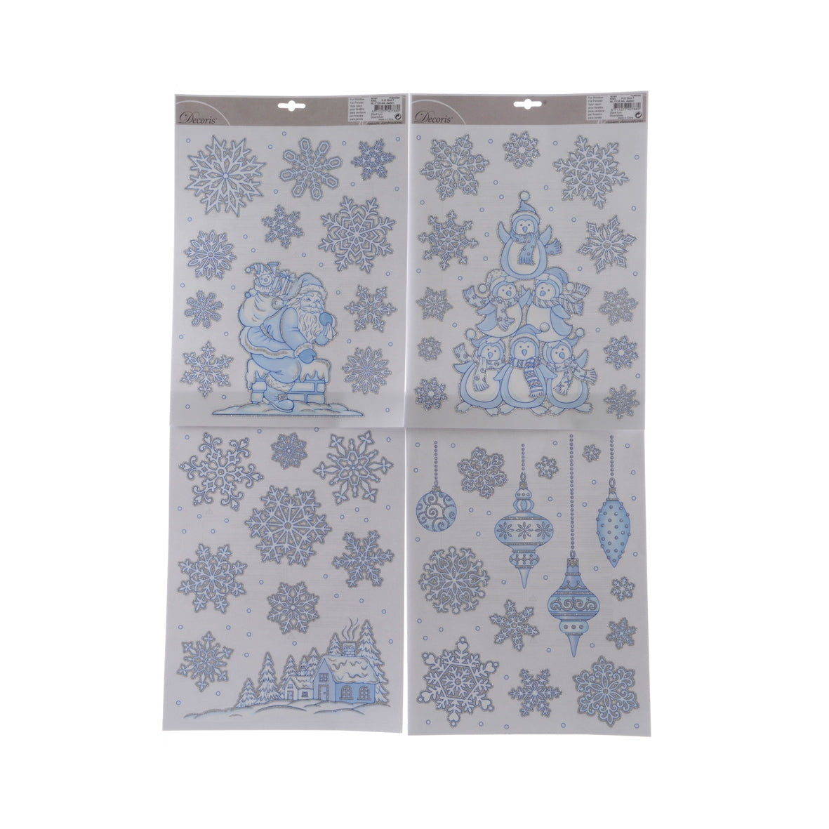 ADESIVI DECORATIVI NATALIZI PER VETRI