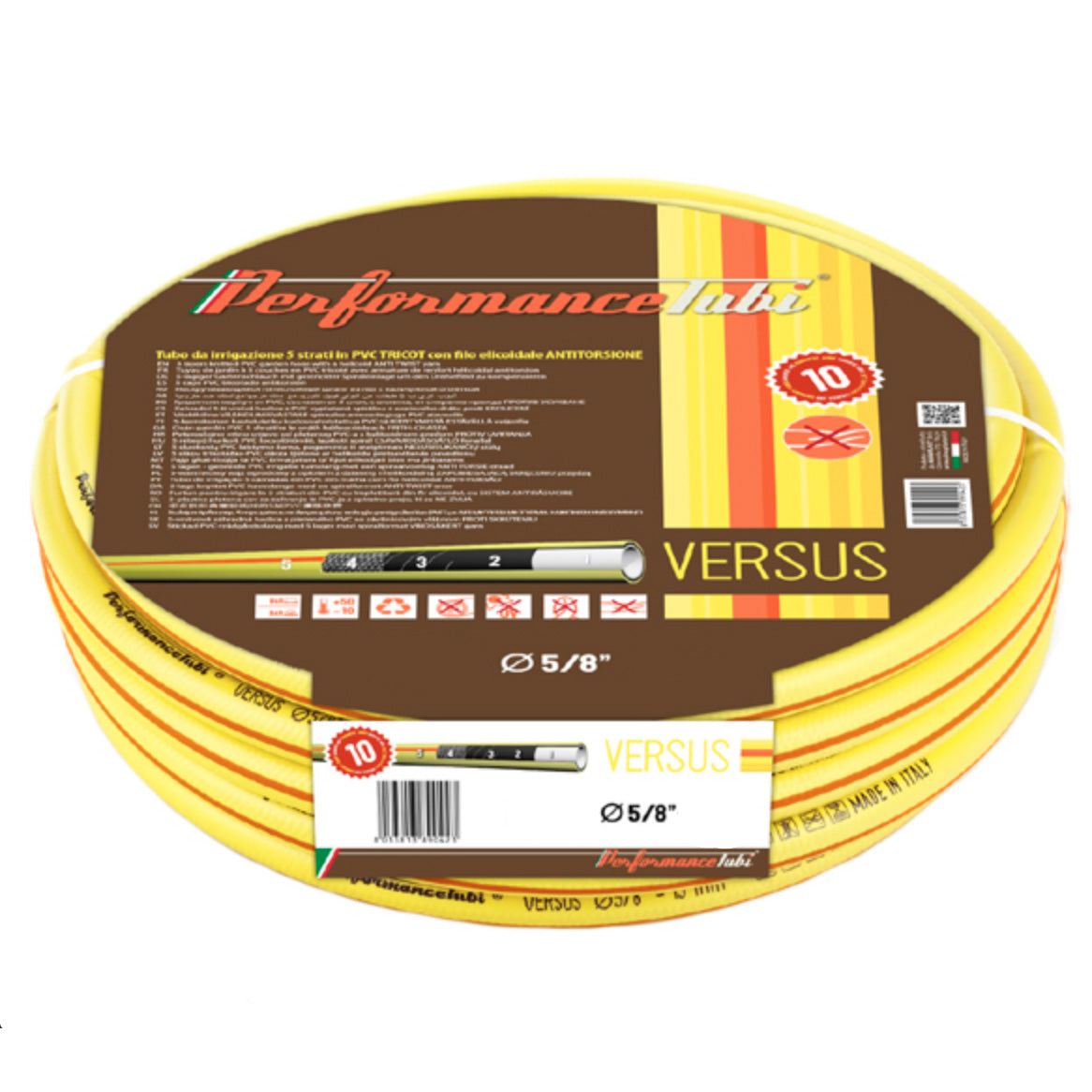 Tubo irrigazione 5 strati versus *al metro*
