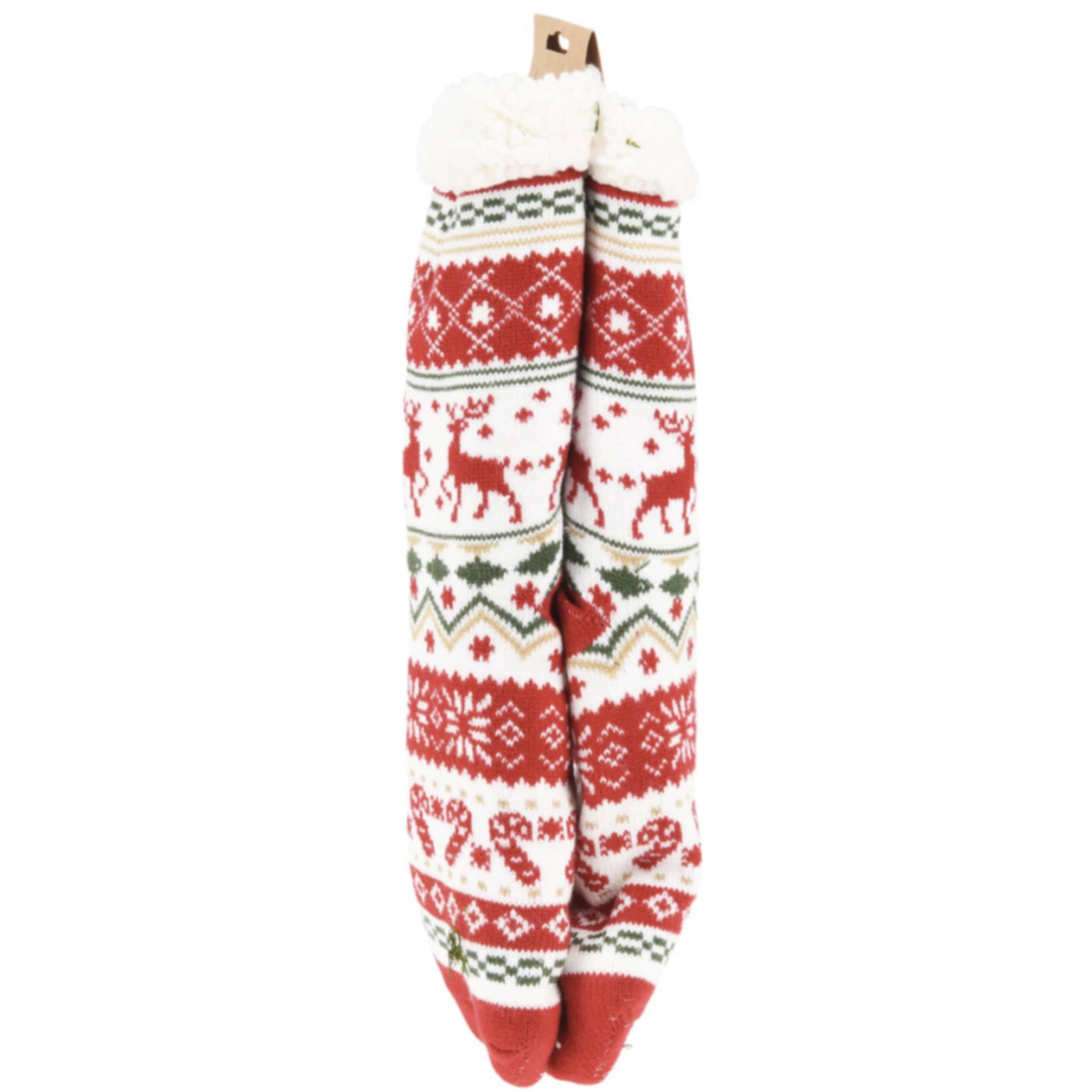 Calze natalizie in tessuto per donna