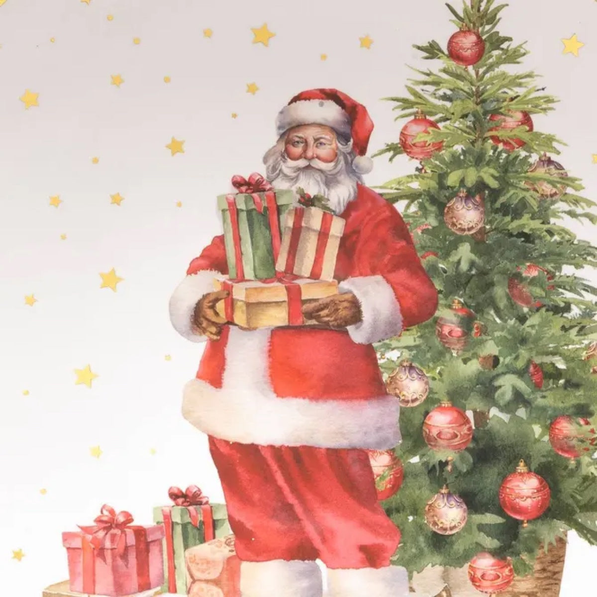 Piatto Natalizio Decorativo Babbo Natale Ø 33 cm 2