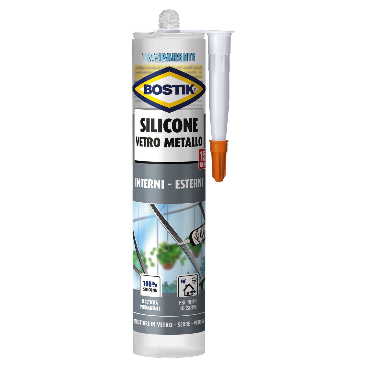 Bostik silicone Vetro Metallo 280ml