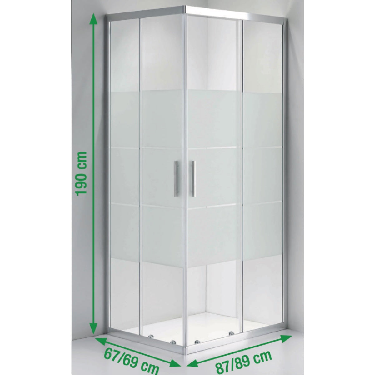 BOX DOCCIA 6MM 67/69X87/89X190