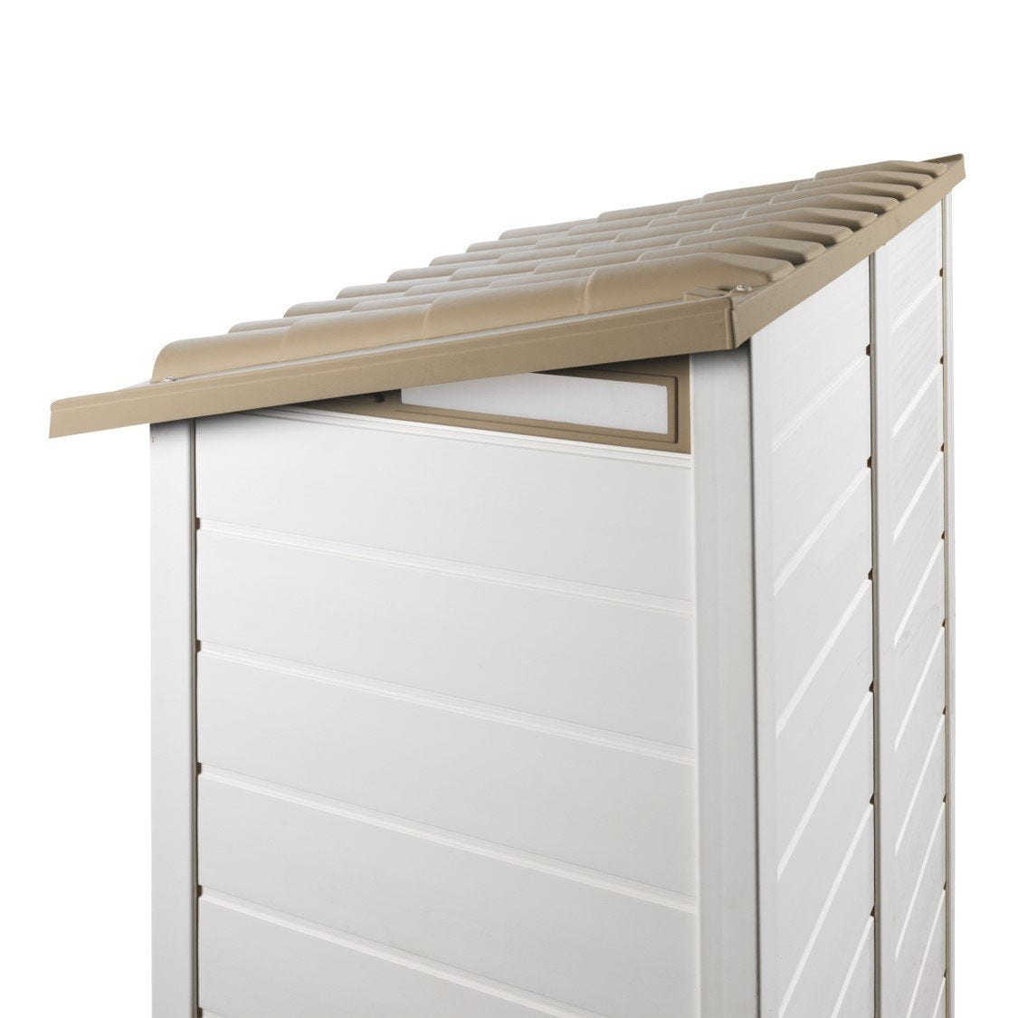 CASETTA DA GIARDINO DA 100 BEIGE 122,5X82,5X201 CM.