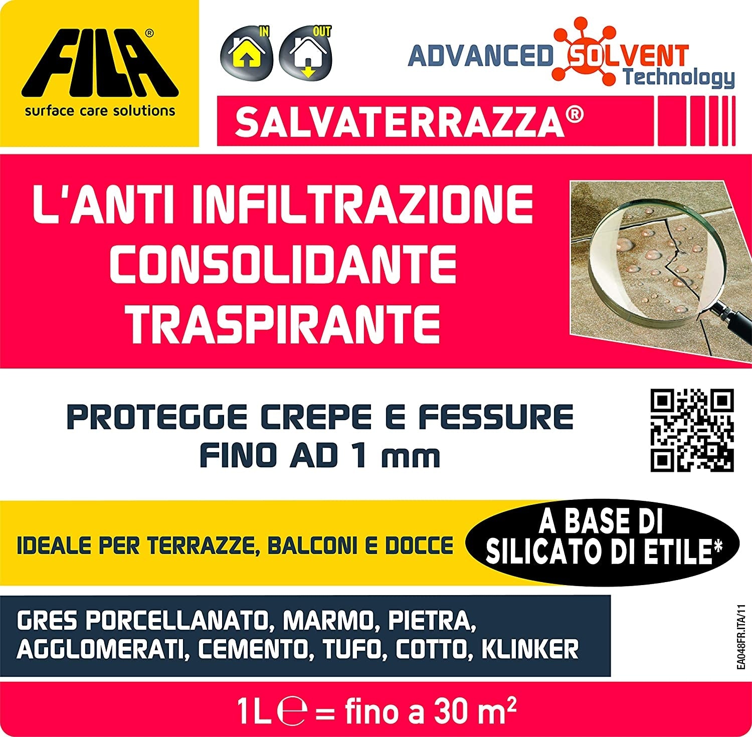 Idrorepellente per terrazze Salvaterrazza FILA antiinfiltrazione 1lt