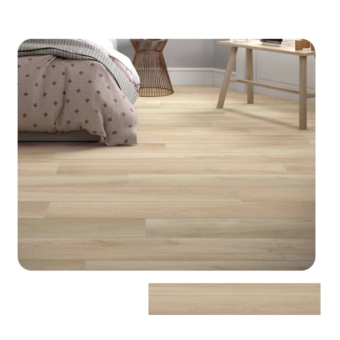 Pavimento 20x120 cm Chalet Beige in ceramica