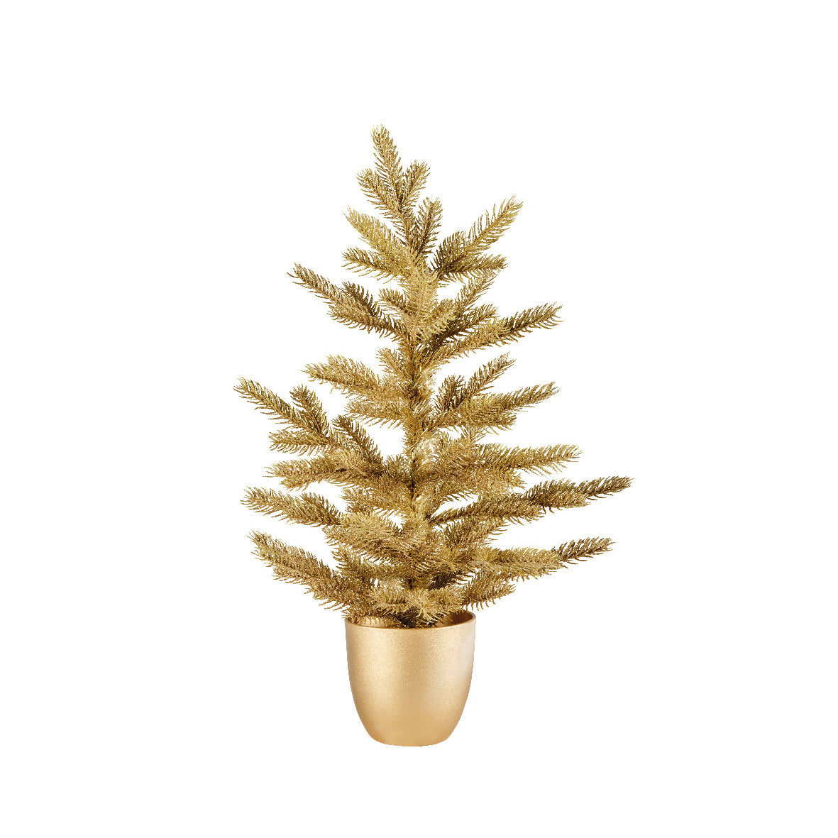 Mini albero di natale glitter oro