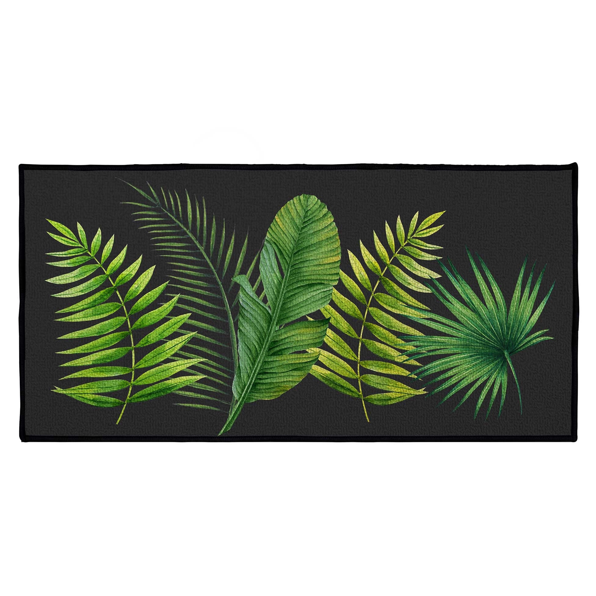 Tappetino rettangolare Tropical Green 57x115 cm