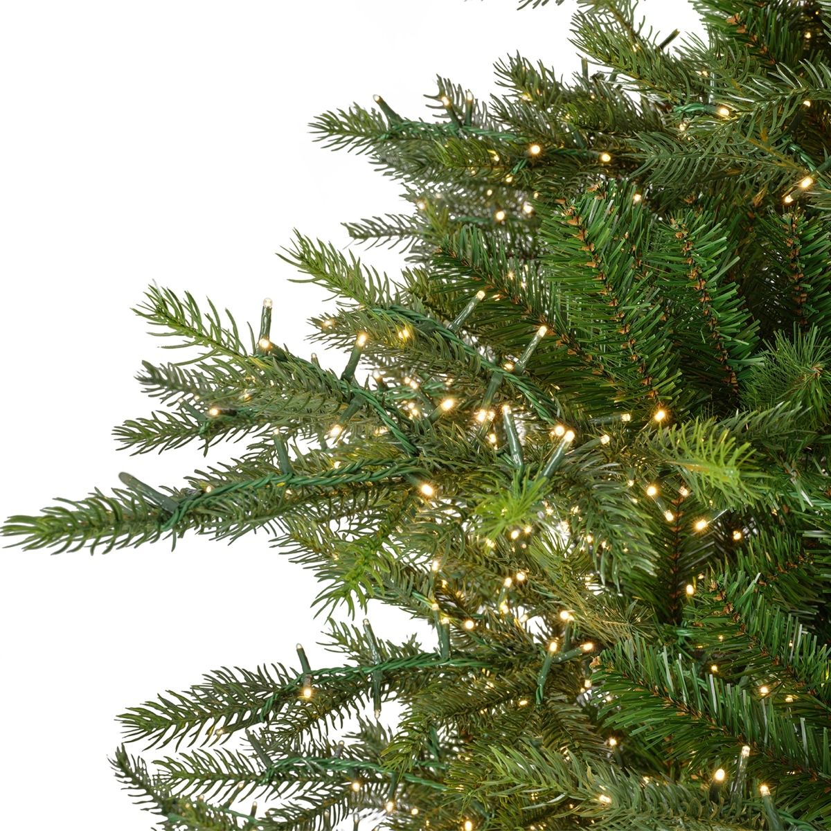 Albero di Natale Grandis Fir Verde con LED Bianco Caldo 2