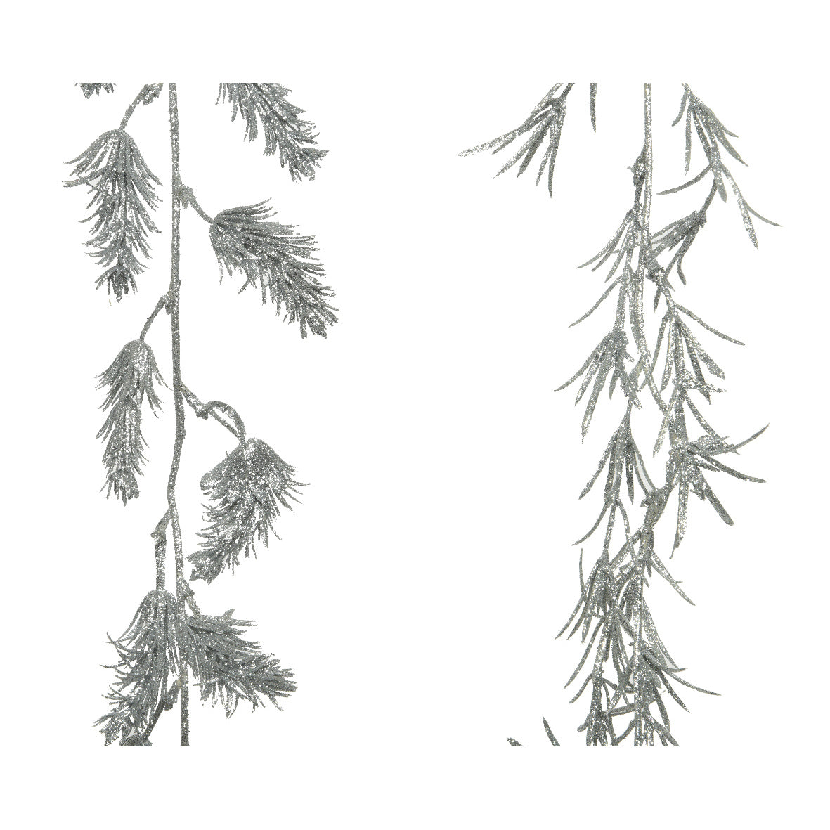 Ghirlanda glitter argento