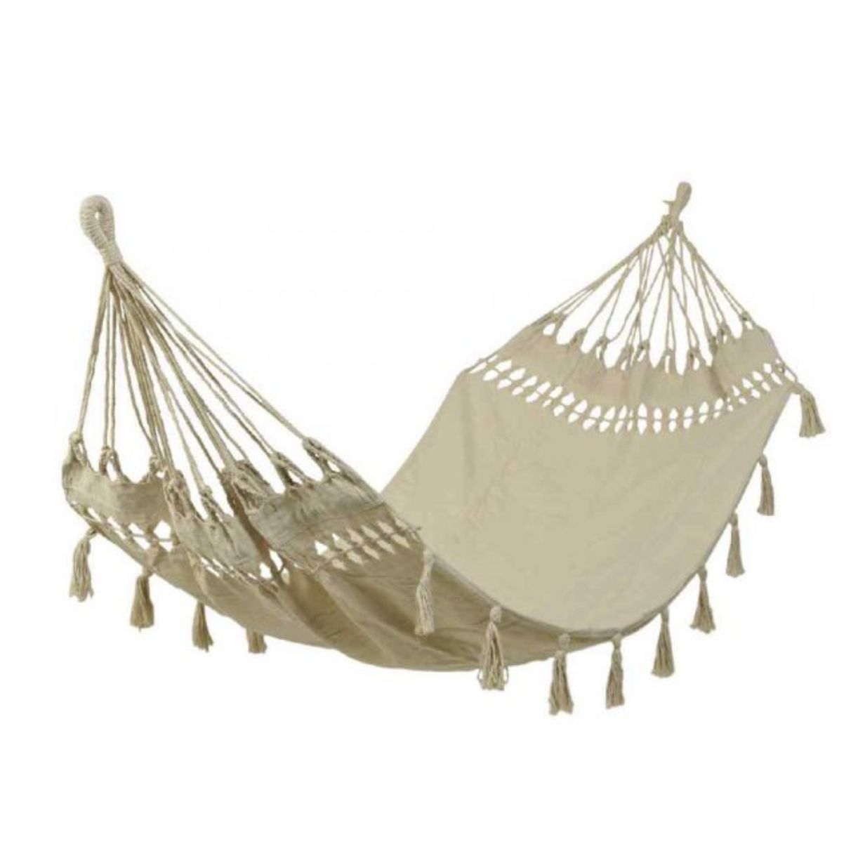 Amaca in cotone beige 100x290 cm