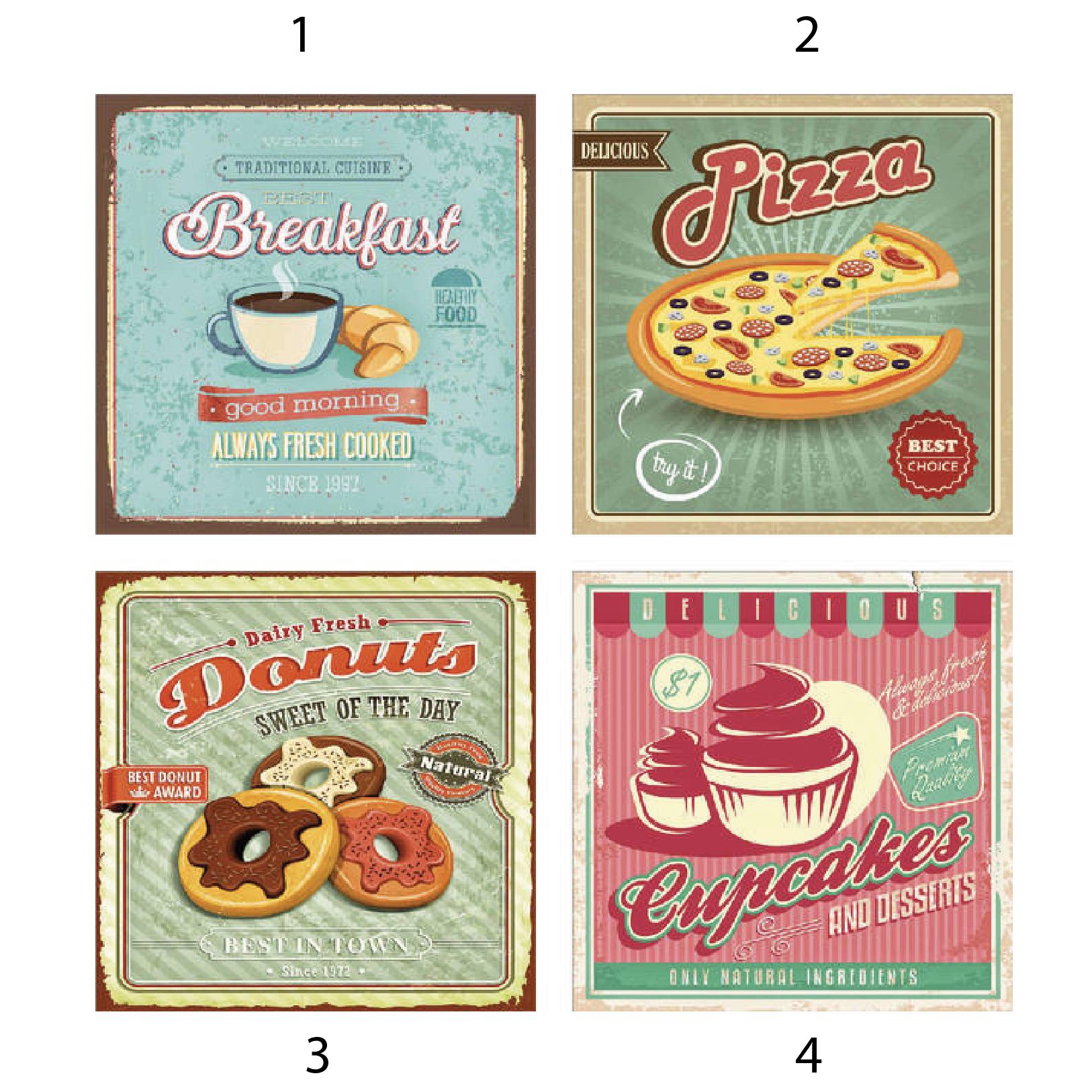 Quadro Canvas vintage 16x16 cm