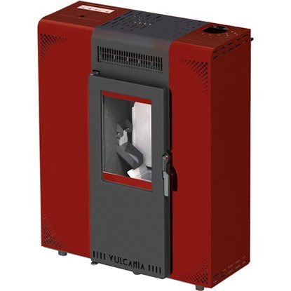 STUFA A PELLET MINISLIM 6,5 KW ROSSA