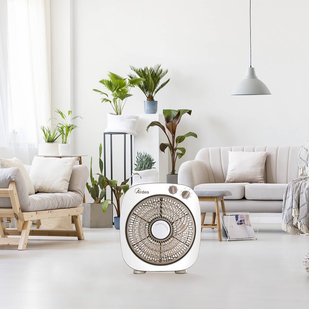 Ventilatore da Appoggio 45W con Timer