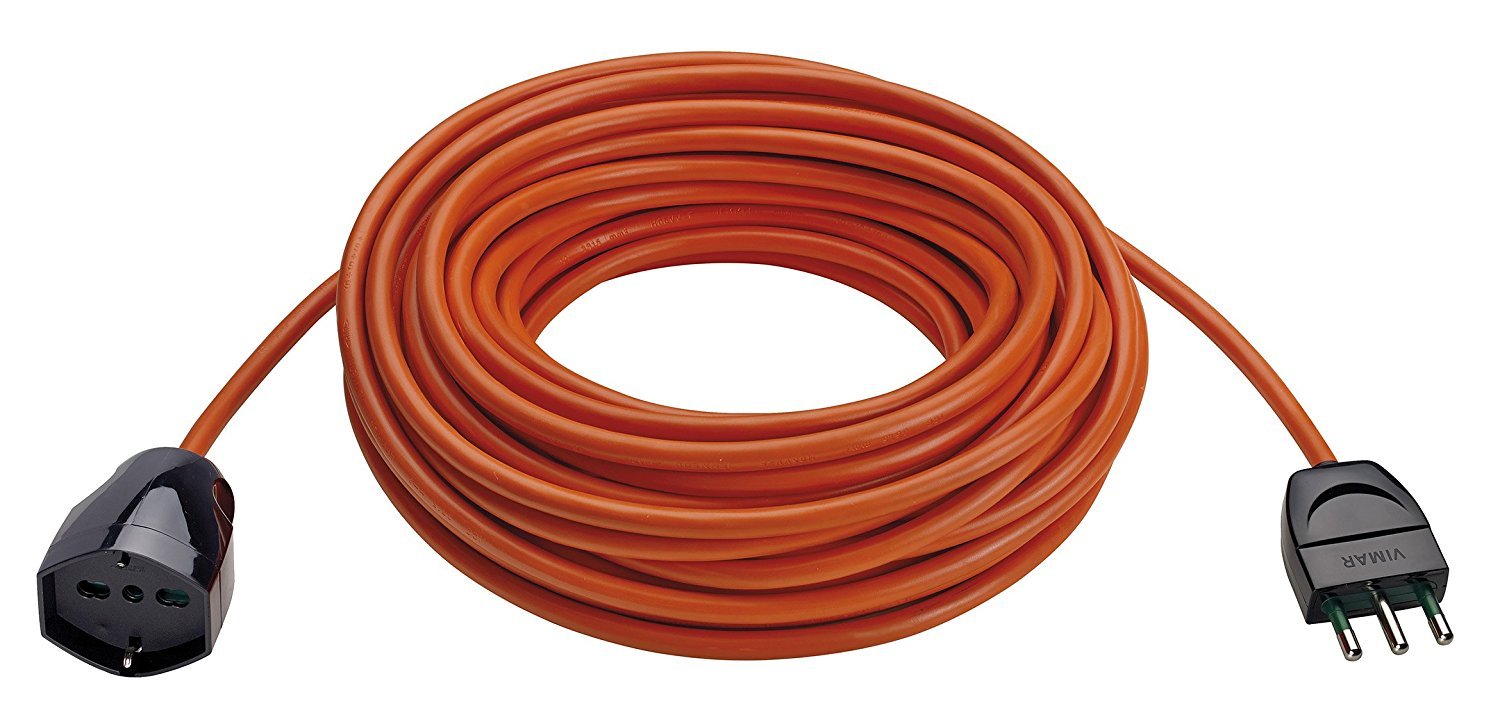 CAVO DI PROLUNGA 20 METRI UNIVERSALE ARANCIO - VIMAR 0R32393