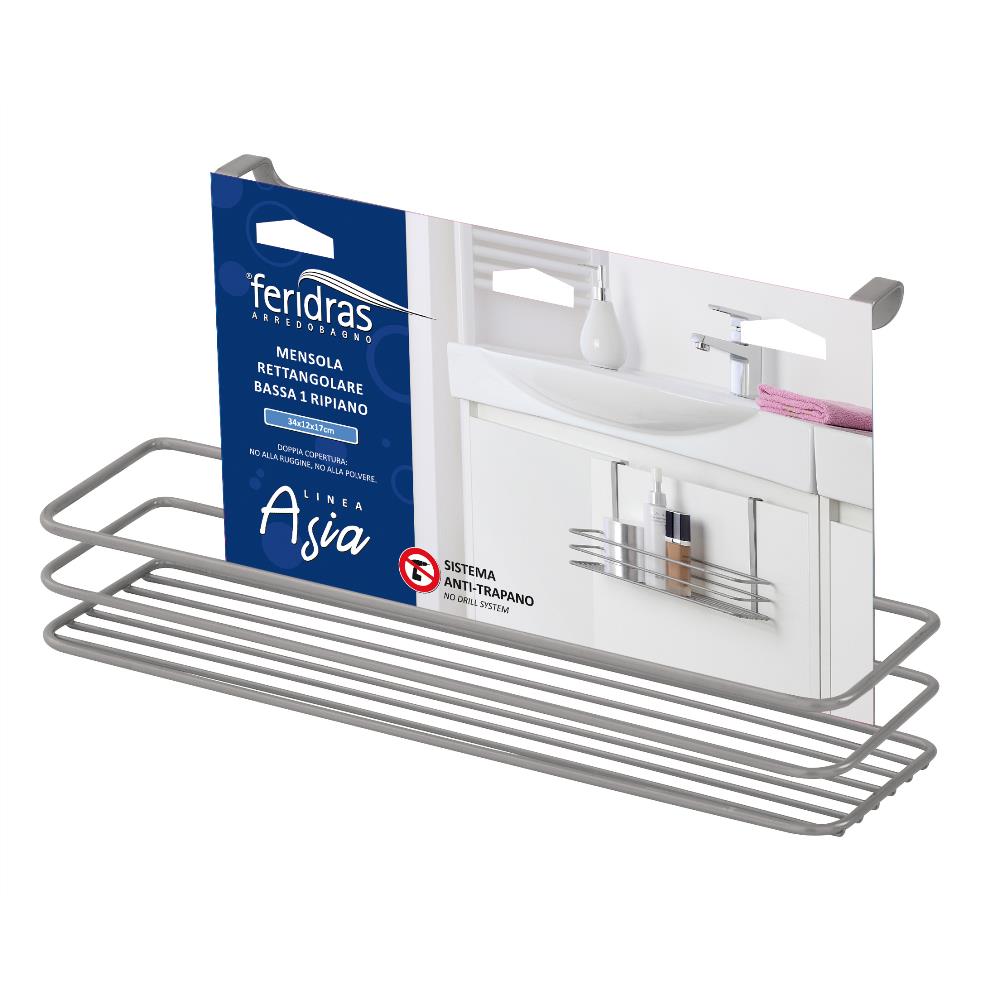 Mensola Rettangolare Bassa un Ripiano Asia