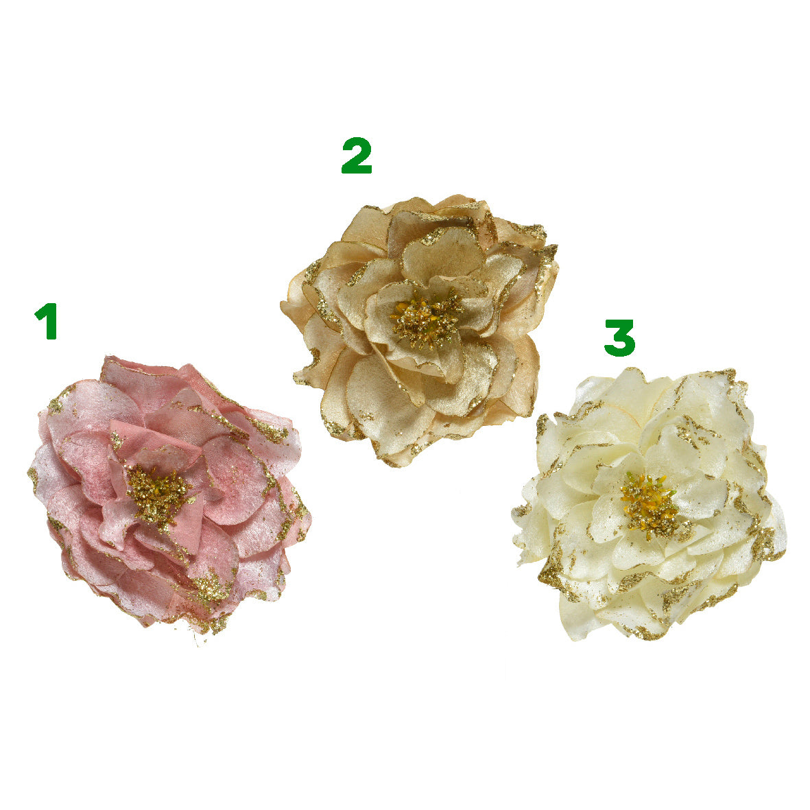 Rosa natalizia con clip