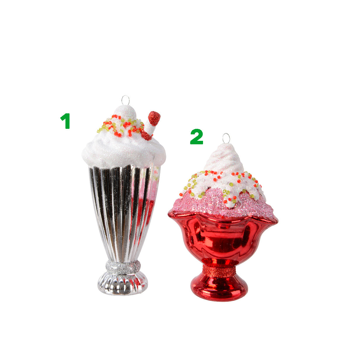 Pendaglio gelato rosso natale