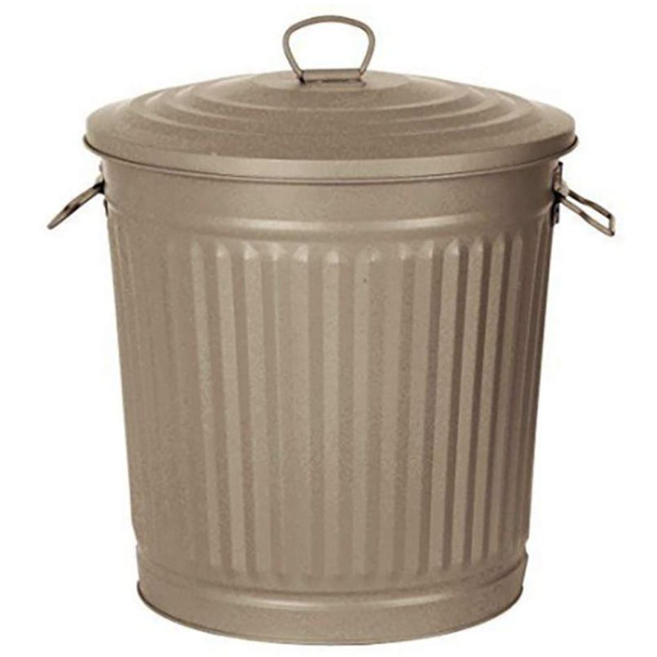 Bidone 35 litri in metallo