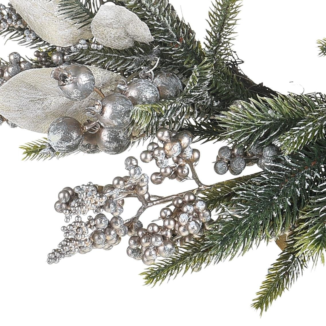 Corona con foglia magnolia 3