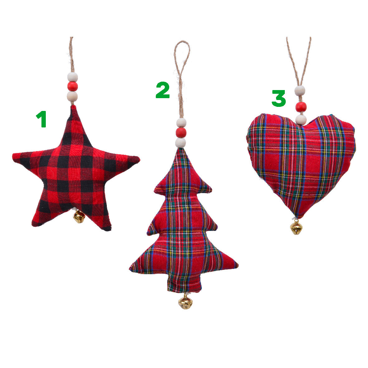 Addobbo natalizia quadrati rossi