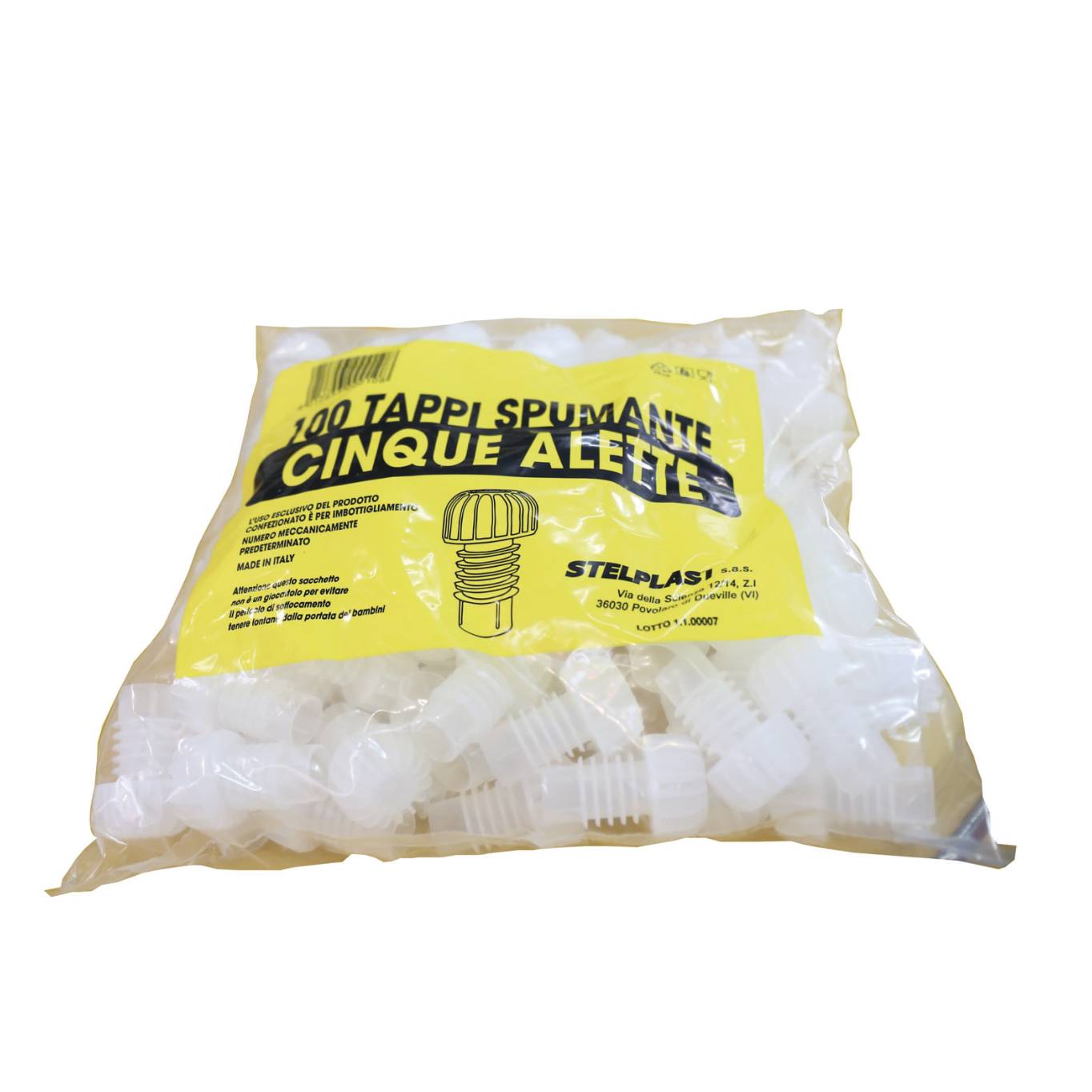 Tappi alettati per spumante