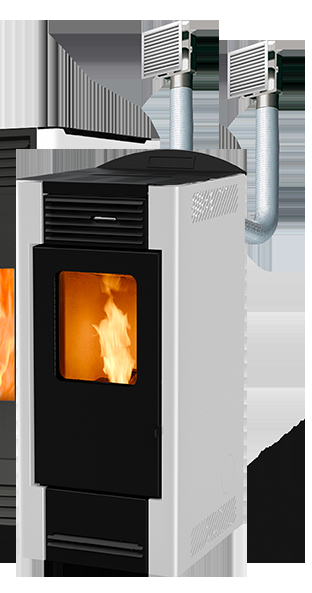 STUFA PELLET STAR 12.2 CANALIZZATA BIANCA 11.8 KW