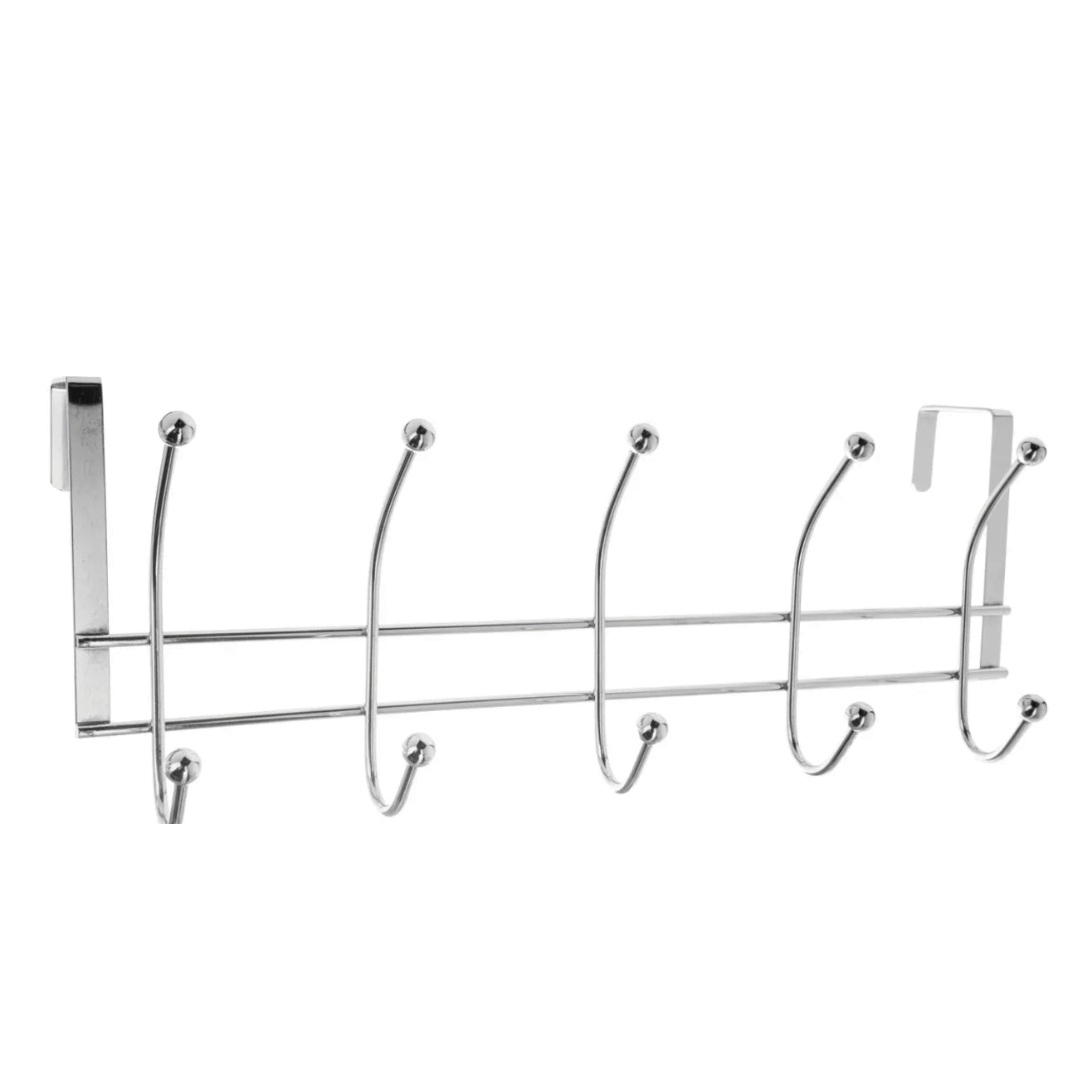 Gancio appendiabiti in acciaio inox a 10 teste