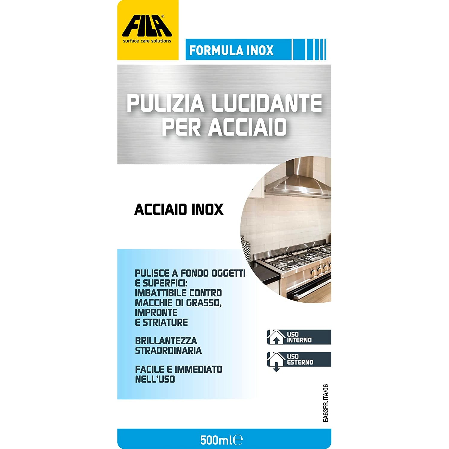 Detergente per acciaio inox Formula inox FILA 500 ml