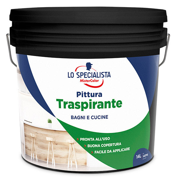 Pittura traspirante bianca 14LT Lo Specialista