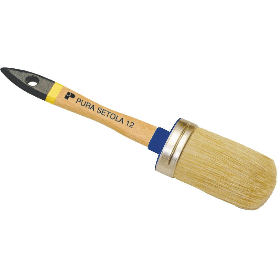 Pennelli ovalini manico in legno Pennellificio Partenopeo