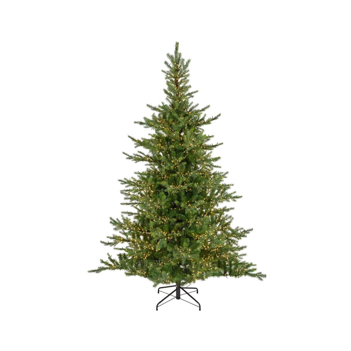 Albero di Natale Grandis Fir Verde con LED Bianco Caldo 1