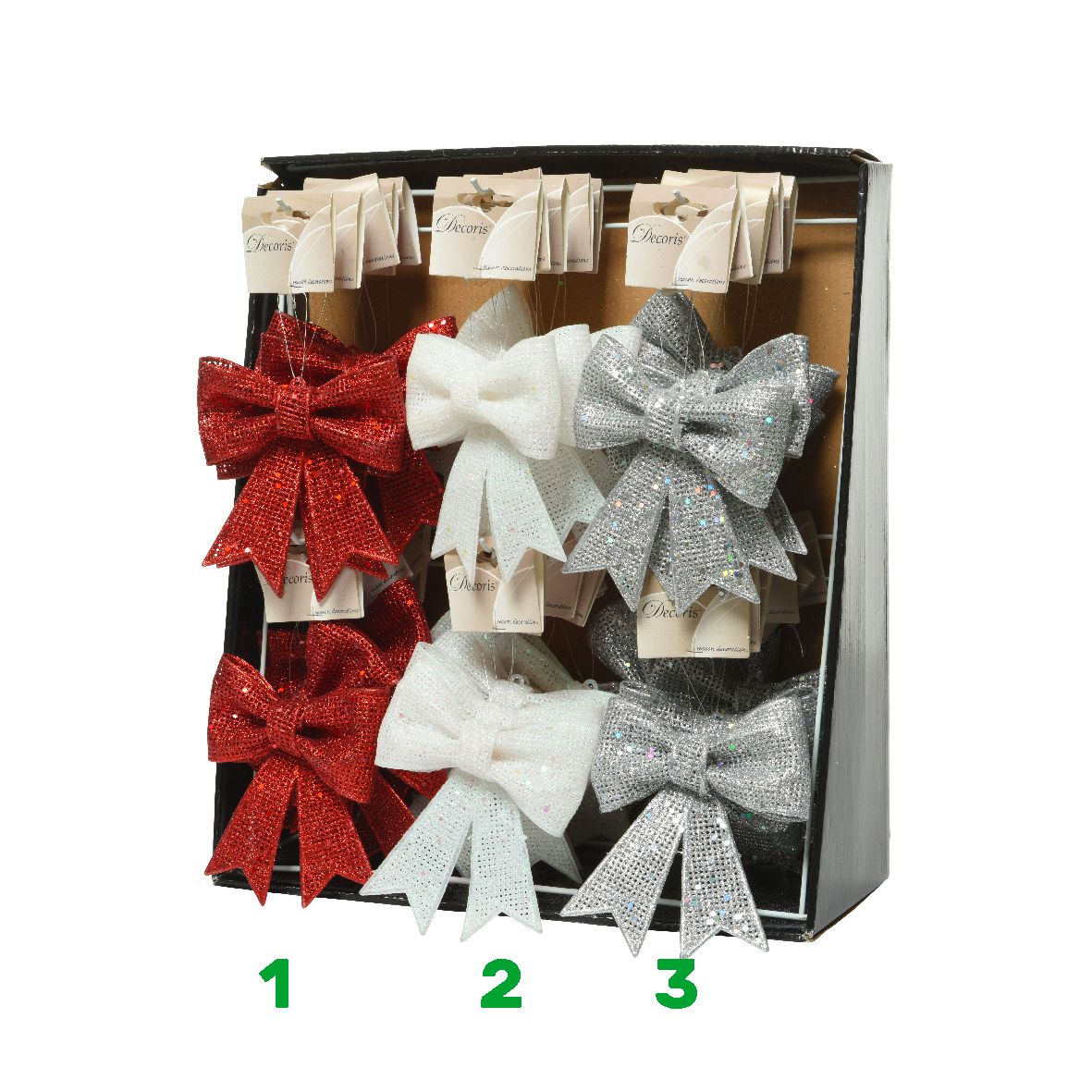 Fiocco glitter natalizio