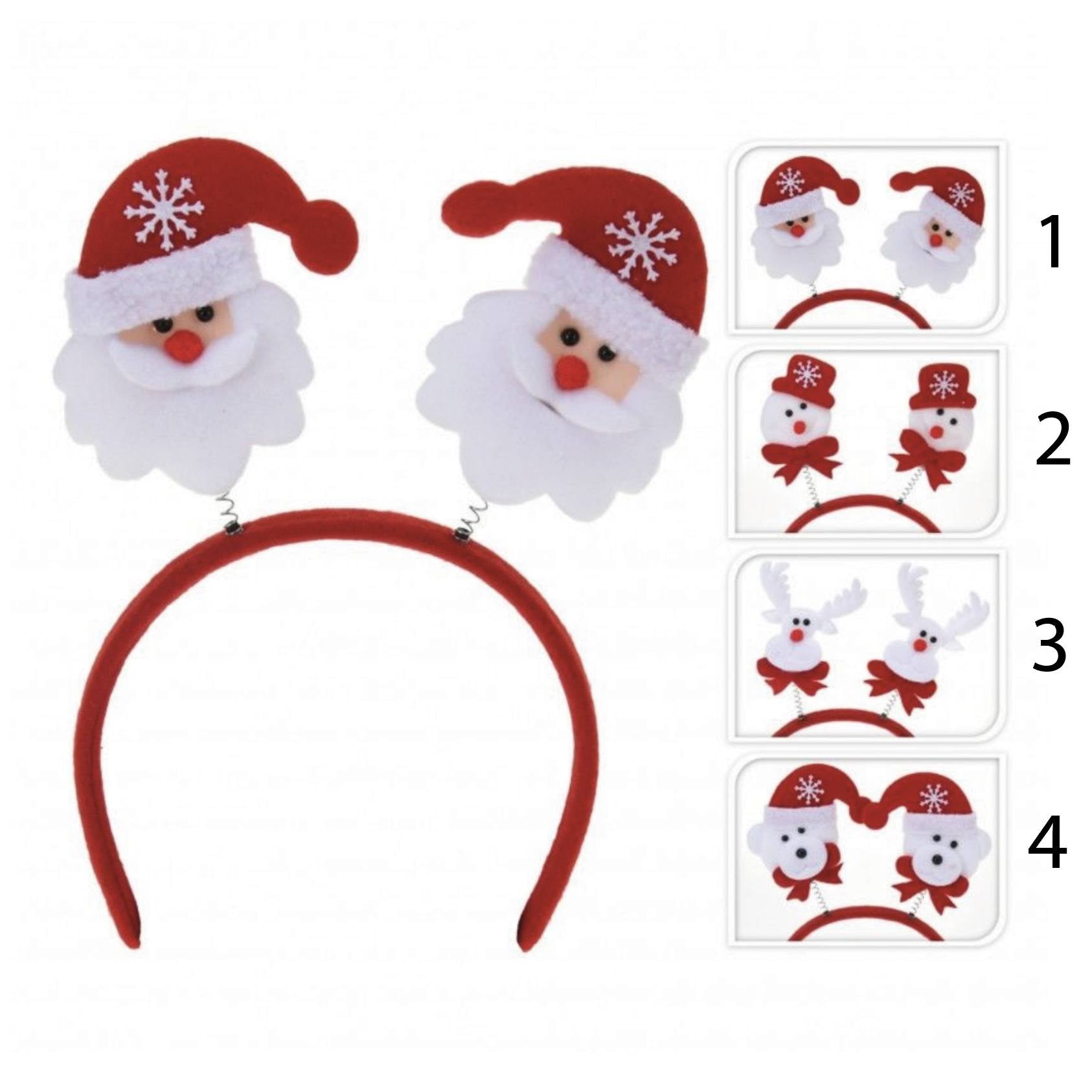 Cerchietto natalizio 4 fantasie