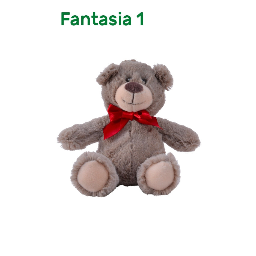 Orsetto natalizio con fiocco rosso Kaemingk