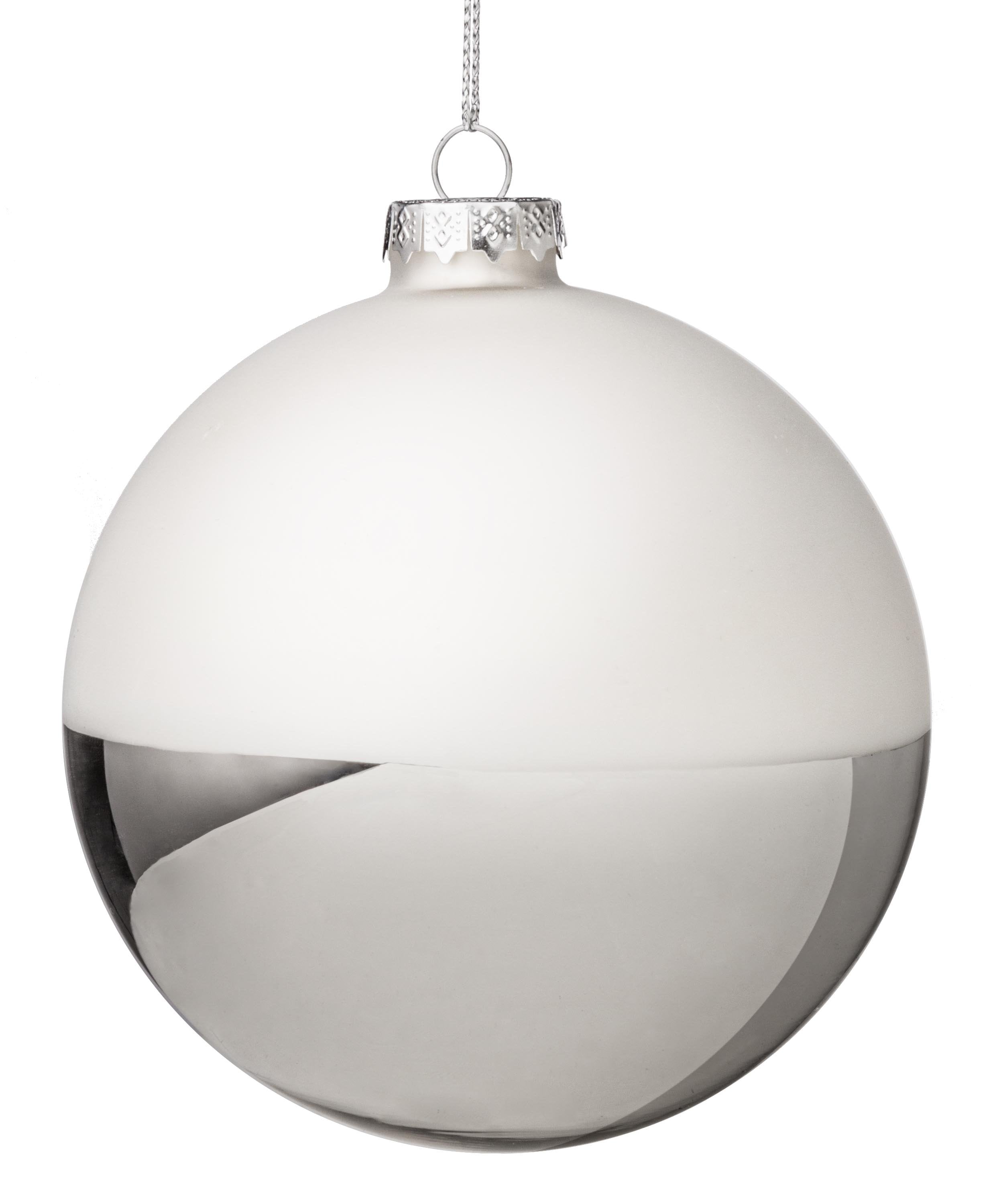 Sfera vetro charmant bianco 5