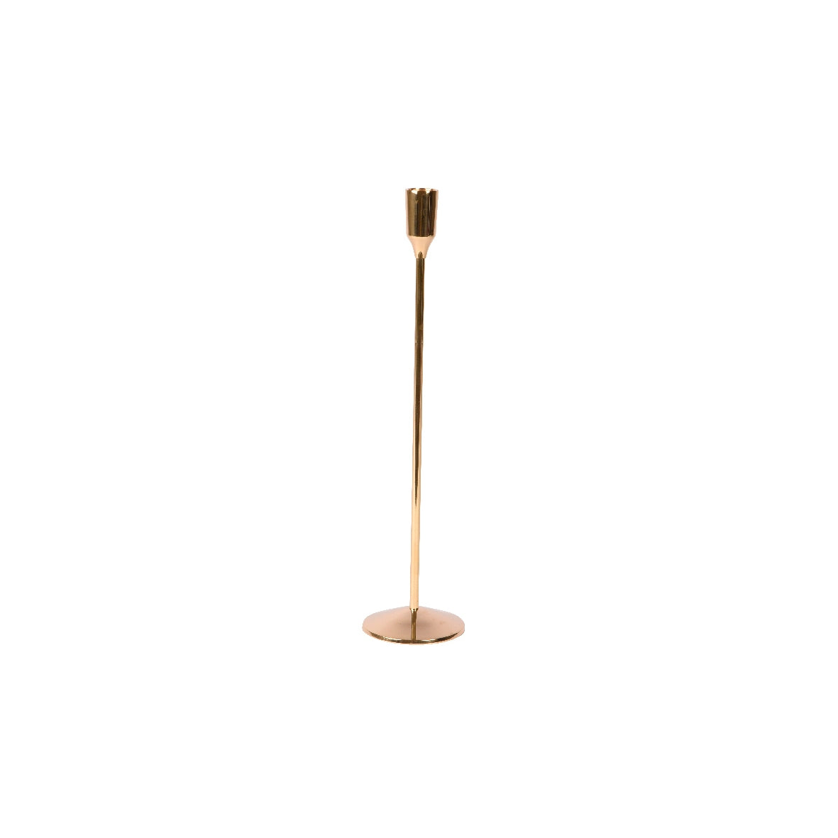 Candelabro color oro 9x9x38 cm