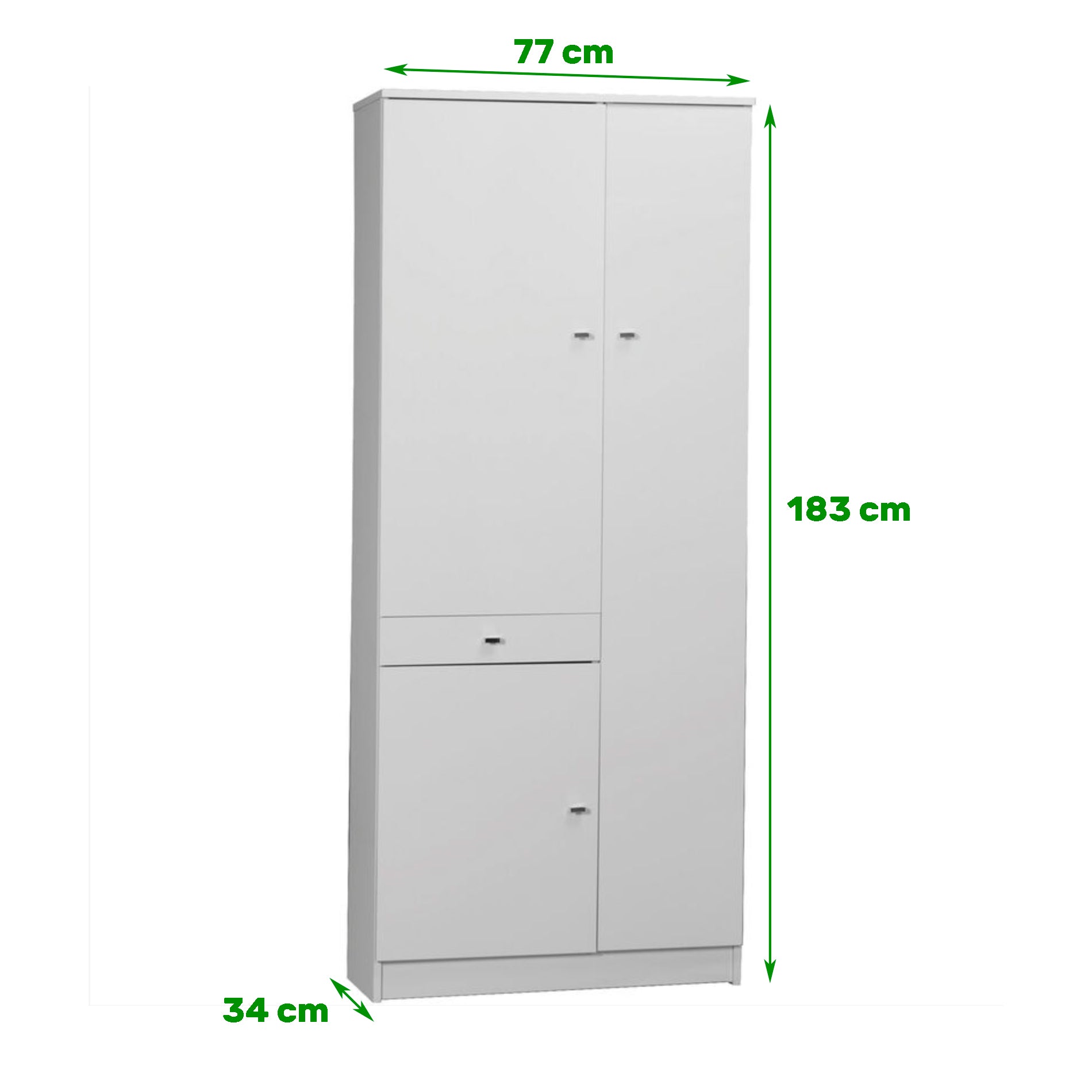 Scarpiera 3 ante 6 ripiani