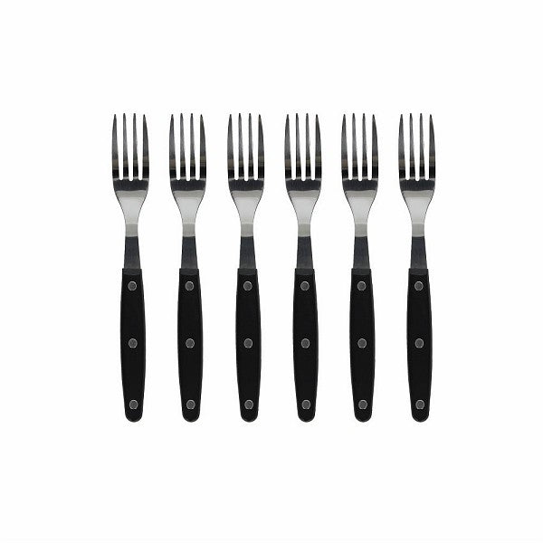 Set 6 forchette nere Tognana