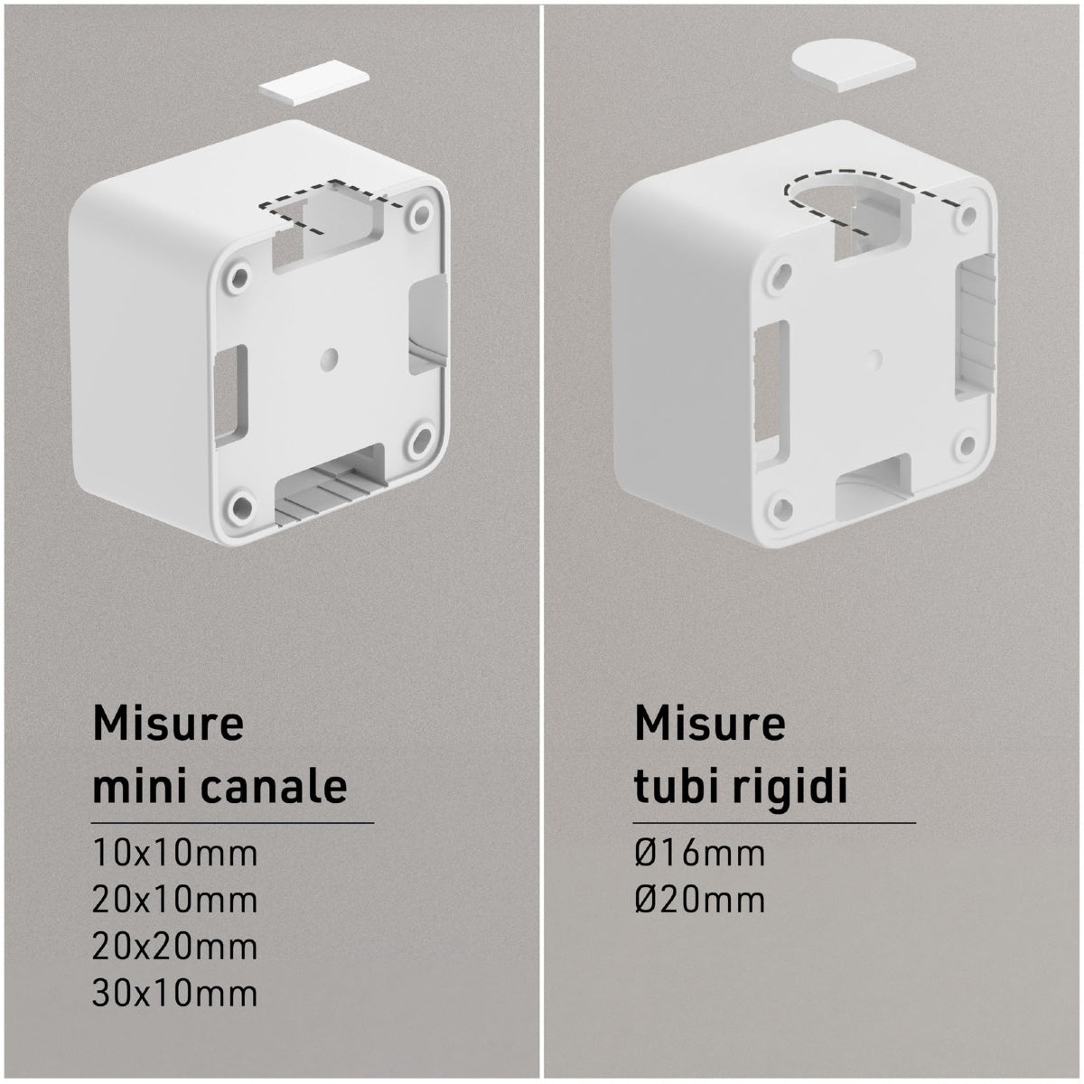 Contenitore con Presa Schuko Fixa 3