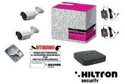 KIT DVR4IN CON 2 TELECAMERE - HILTRON SECURITY C1AKIT4HD