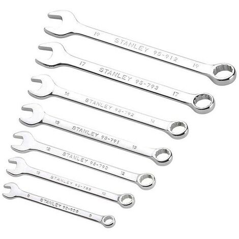 Stanley set 6 chiavi combinate cromate