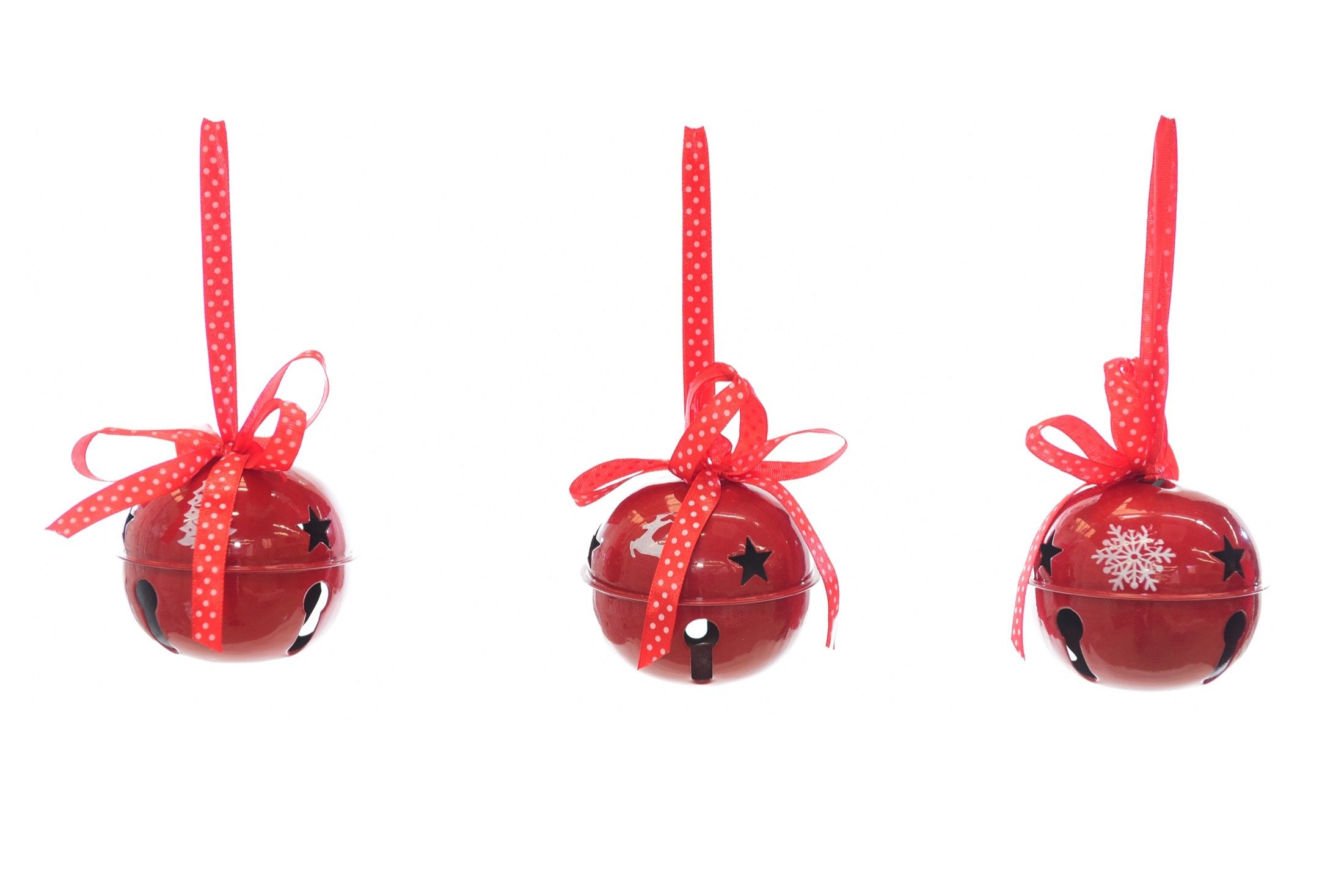 Campanella in metallo colore rosso 3